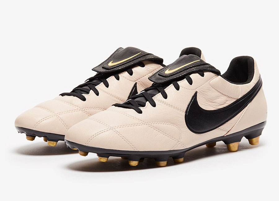 Nike Premier II FG - Oatmeal / Black / Metallic Vivid Gold #nikefootball #footballboots