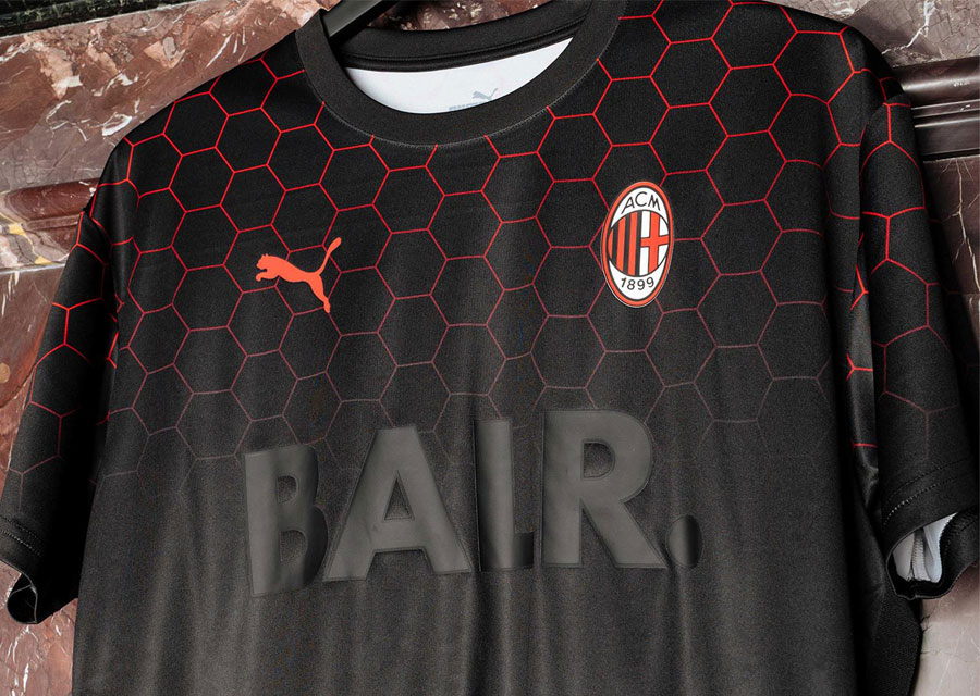 Puma AC Milan x BALR Signature Jersey - Black / Tango Red #acmilan #milan #pumafootball