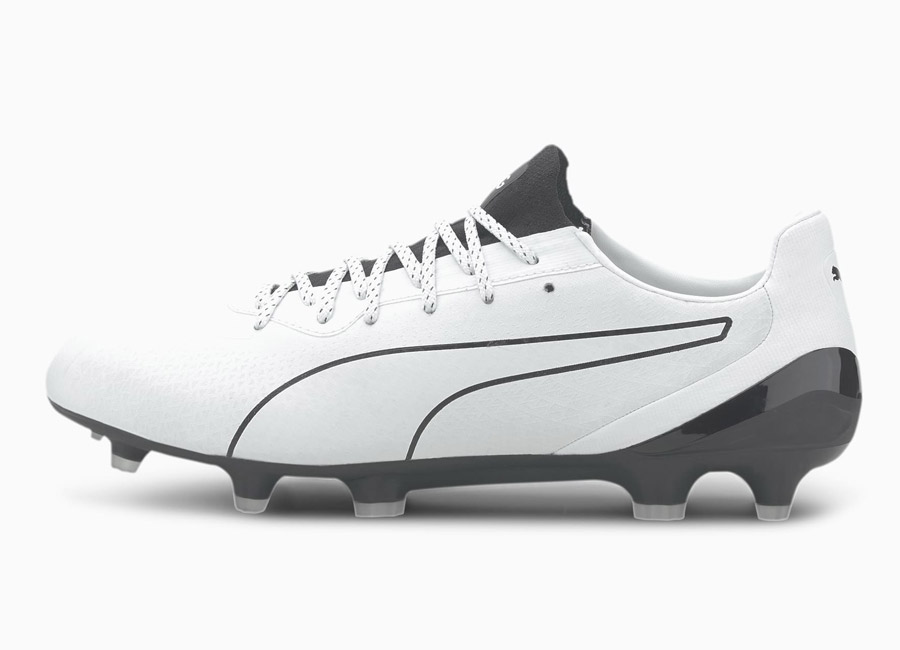Puma KING Platinum Lazertouch FG/AG - Puma White / Puma Black #footballboots #pumafootball