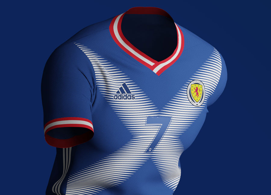 Scotland X Adidas Kit Concept by Corinth #scottishfootball #kitconcept #kitdesign