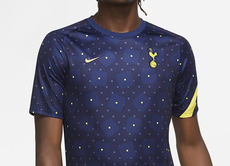 Tottenham Hotspur Pre-Match Football Top - Binary Blue / Tour Yellow / Tour Yellow #TottenhamHotspur #thfc #nikefootball