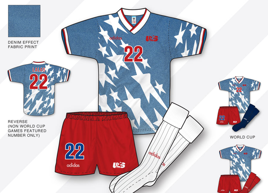 An in-depth look: United States 1994 Away Kit #ussoccer #usmnt #kitdesign