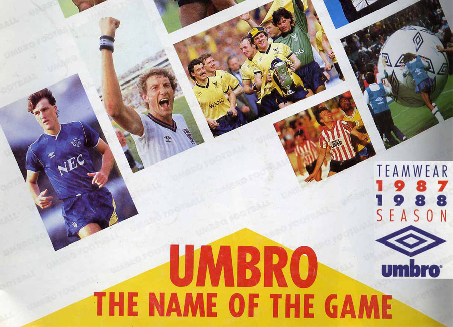 1987/88 Umbro Catalogue Pages #vintagefootball #umbro