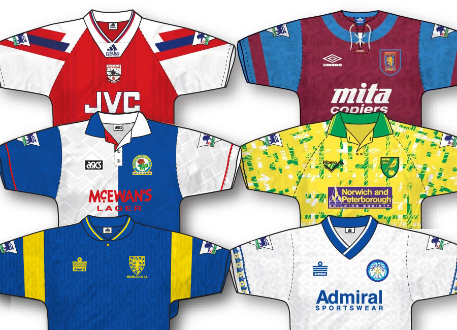 Premier League 1992-93 Home Kit Vote #PremierLeague #kitdesign #epl #kitvote