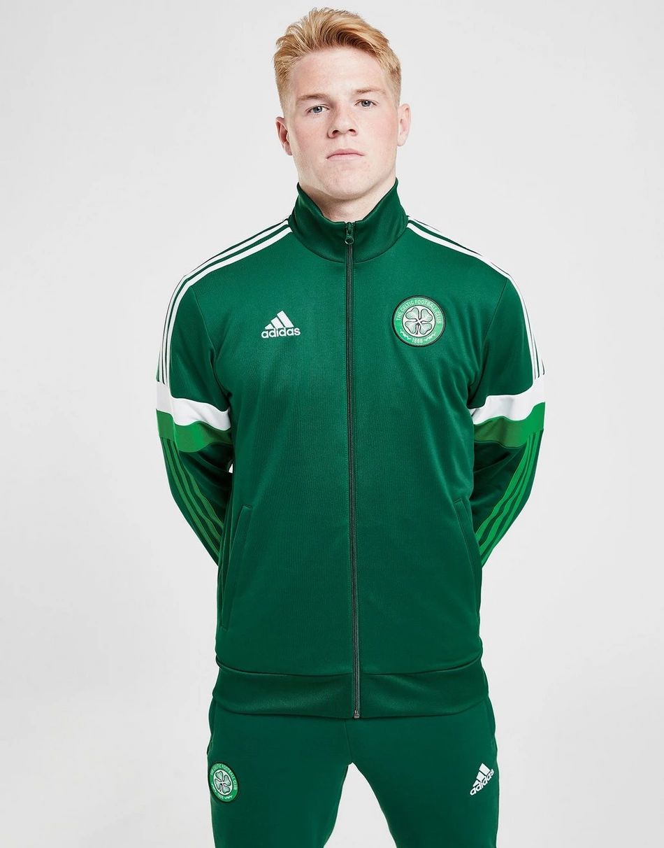 Celtic FC 3-Stripes Track Top - Team Dark Green