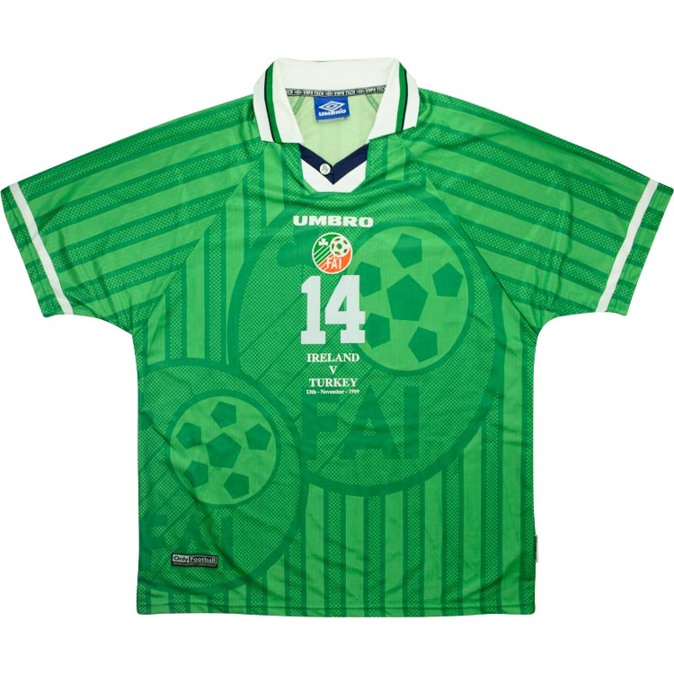Ireland 1999 Match Issue Home Shirt #fai #matchworn #shirtcollector