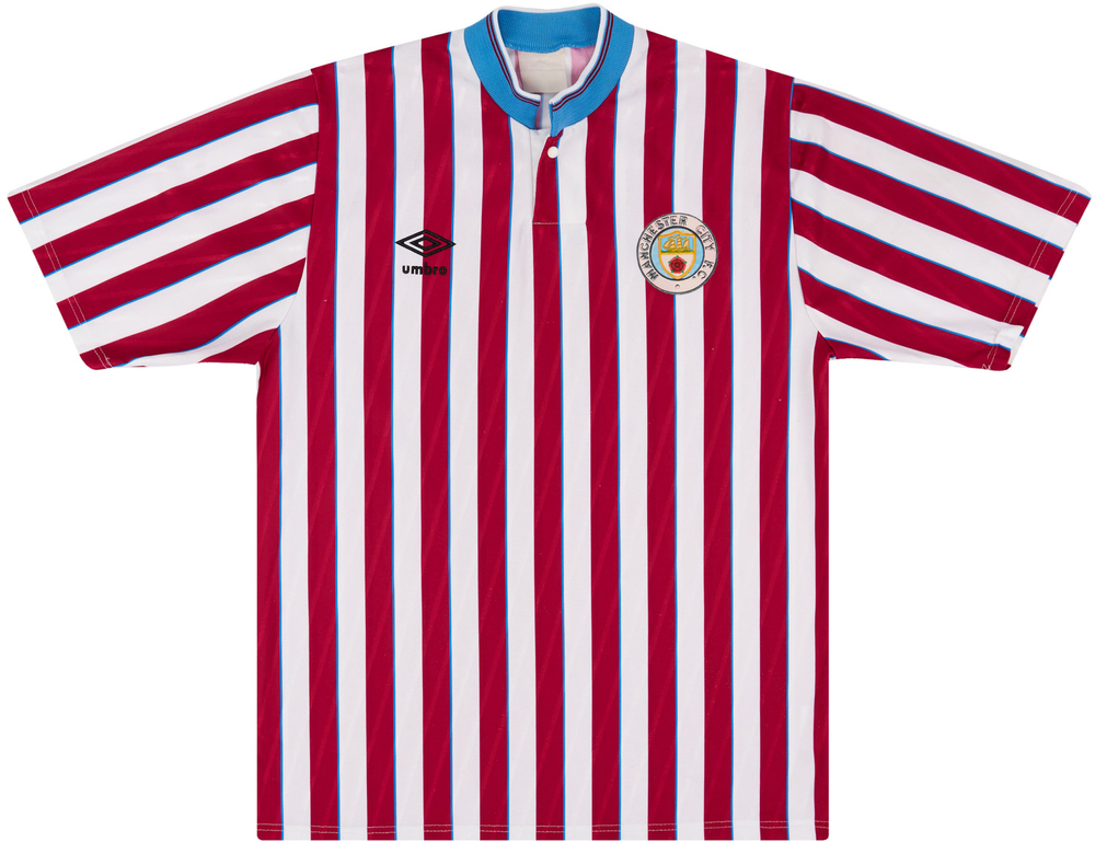 Manchester City 1988-90 Away Shirt #ManchesterCity #mancity #mcfc #umbro #shirtcollector