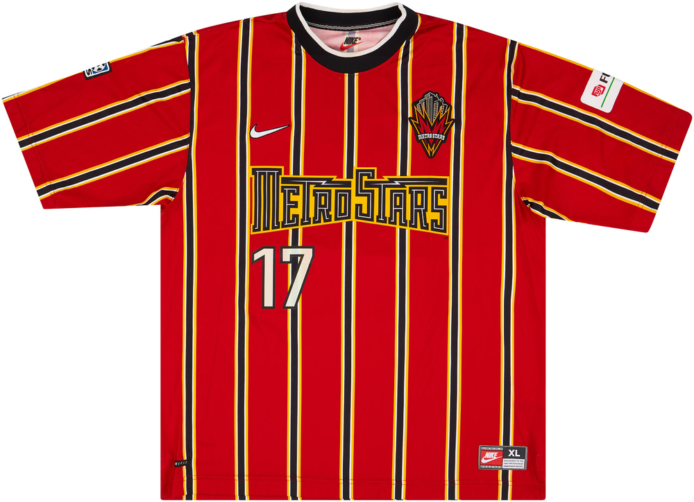 NY/NJ Metrostars 1998 Match Issue Home Shirt #RBNY #NewYorkRedBulls #mls #matchworn #shirtcollector