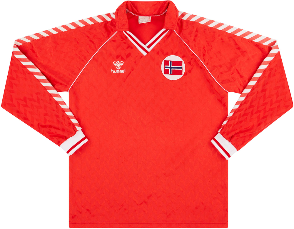 Norway 1987 Match Worn Home Shirt #Norway #matchworn #shirtcollector