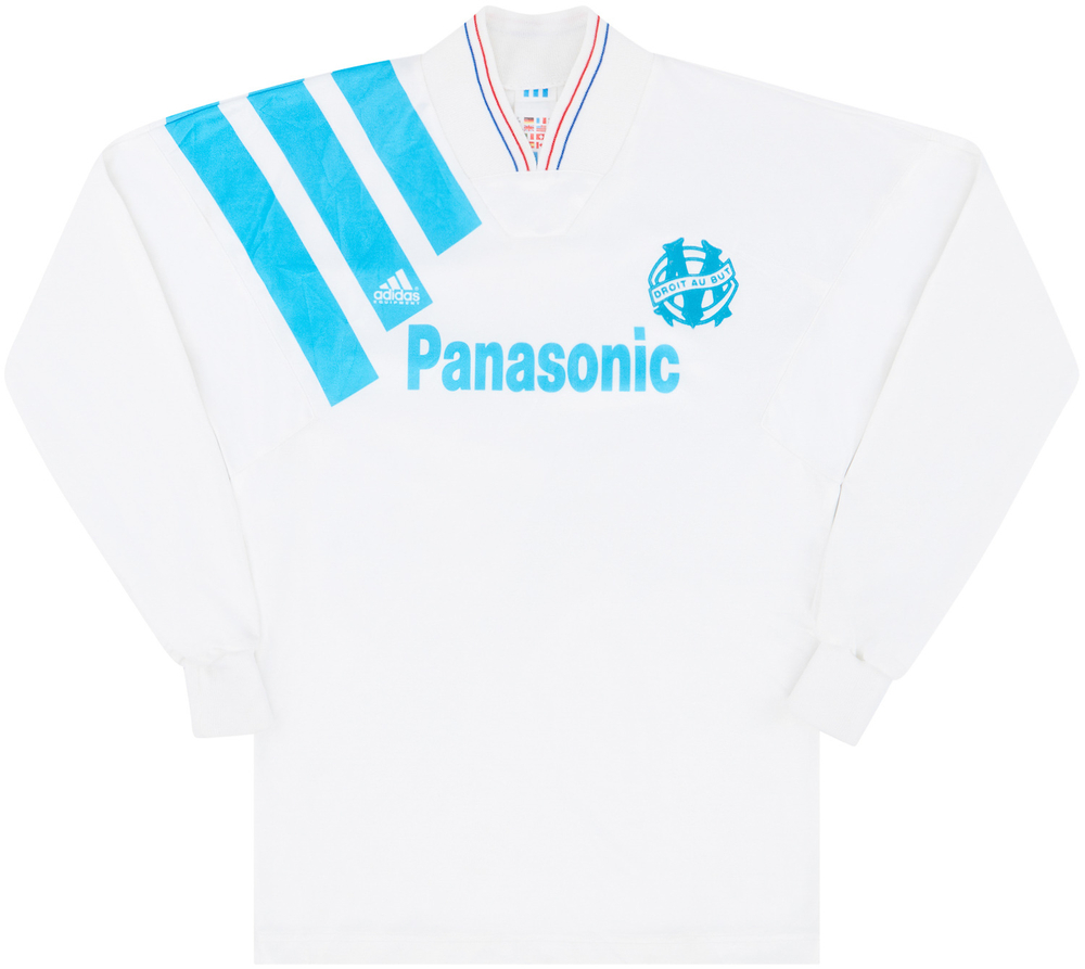 Olympique Marseille 1991-92 Home Shirt #OlympiqueMarseille #adidasfootball #OM #shirtcollector