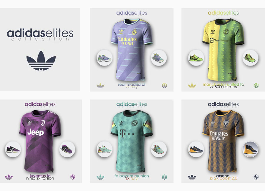 Adidas Elites Concept Collection by NSGraphics @nsgraphicss #kitdesign #conceptkit #designfootball