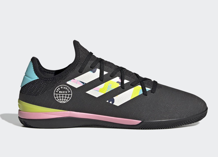 Adidas Gamemode Knit Indoor Boots - Core Black / Off White / True Pink #adidasfootball #futsal