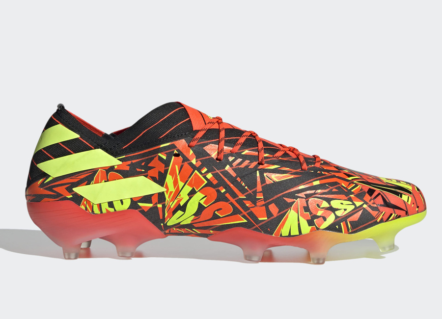 Adidas Nemeziz Messi.1 FG - Solar Red / Solar Yellow / Core Black #footballboots #adidasfootball