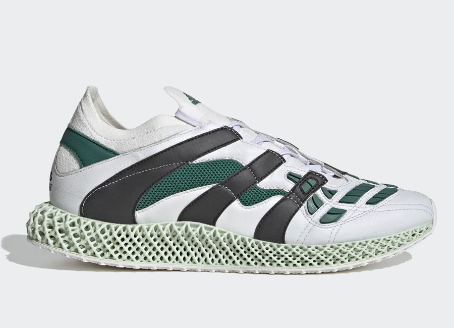 Adidas Predator Accelerator 4D Equipment - Crystal White / Core Black / Sub Green #footballboots #adidasfutbol #adidasfootball