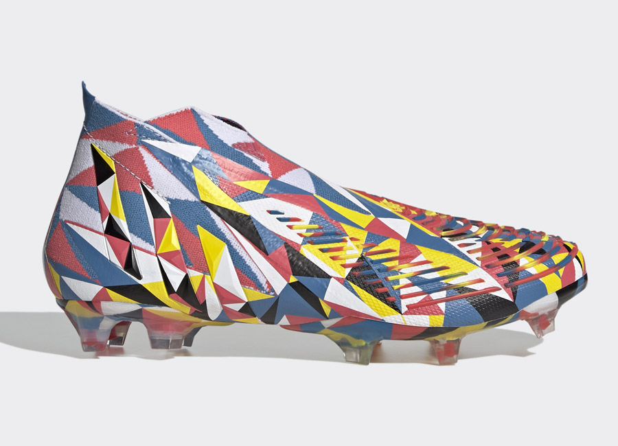 Adidas Predator Edge Geometric+ FG - Bright Blue / Team Yellow / Solar Red #adidasfootball #adidas #footballboots