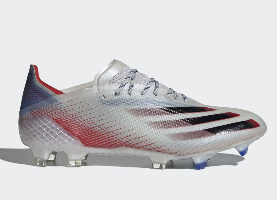 Adidas X Ghosted.1 FG Showpiece - Silver Metallic / Core Black / Scarlet #footballboots #adidasfootball
