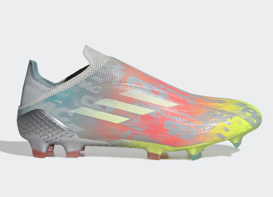 Adidas X Speedflow+ FG Numbers Up - Clear Onix / Cloud White / Solar Yellow #adidasfootball #footballboots