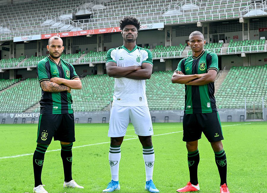 Am&eacute;rica Mineiro 2021 Volt Home and Away Shirts #Coelh&atilde;oS&eacute;rieA #PraCimaDelesCoelho #SomosVolt #SomosSparta