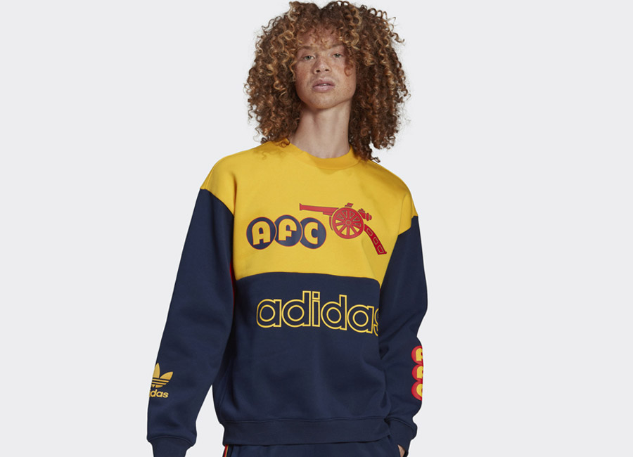 Arsenal X Adidas Retro Graphic Crew Sweatshirt #wearethearsenal #arsenalfc #arsenal #adidasfootball