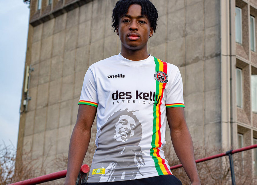 Bohemian 2022 O'Neills Away Kit #BohemianFC #bfcdublin #BobMarley #ONeills1918