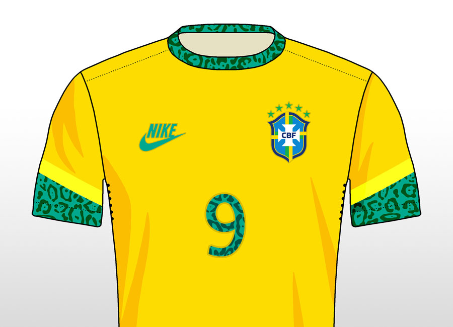 Brazil X Nike X WWF Shirt Concept by Tombot #brasil #kitdesign #Seleção #Canarinho