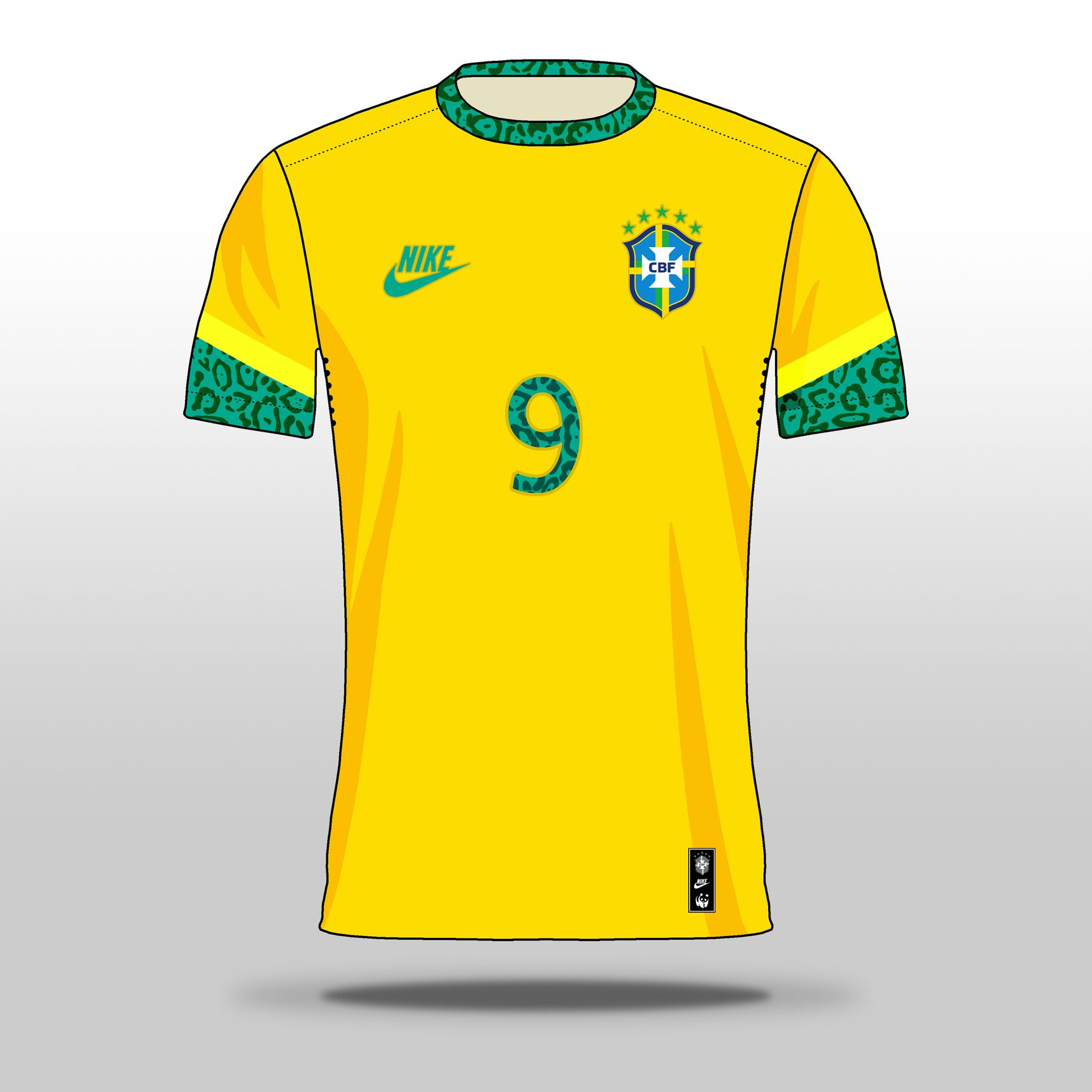 brazil x nike x wwf shirt concept by tombot full