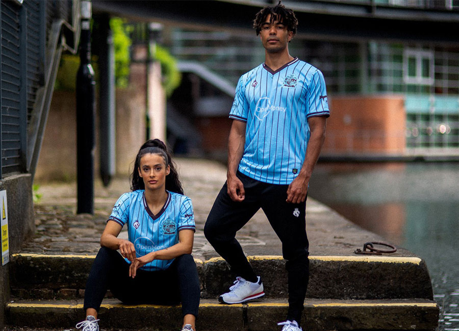 Bury AFC 21-23 Hope + Glory Away Shirt #OnOurWay #BuryAFC #hgsportswear  The fledgling phoenix club Bury AFC have revealed their new Away shirt.  The design, for both the Shakers’ 2021-22 and 2022-23 campaigns, is manufactured by Hope + Glory Sportswear a