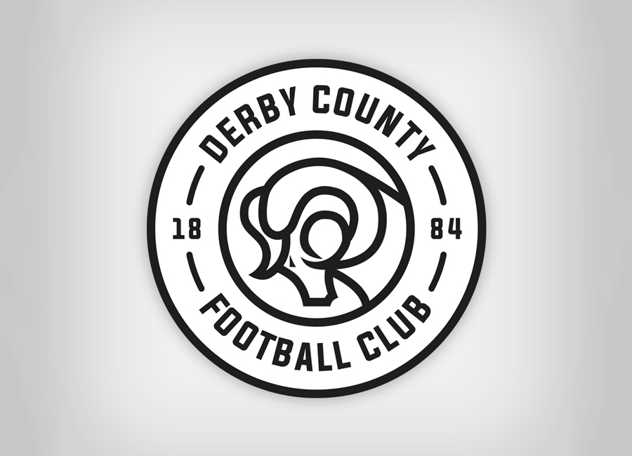 Derby County Crest Redesign by Aegon #DerbyCounty #dcfc #dcfcfans #crestdesign #logodesign
