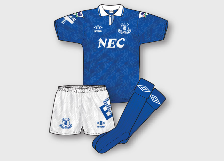 KITVOTE: Everton 1992-93 Home Kit #efc #everton #kitdesign