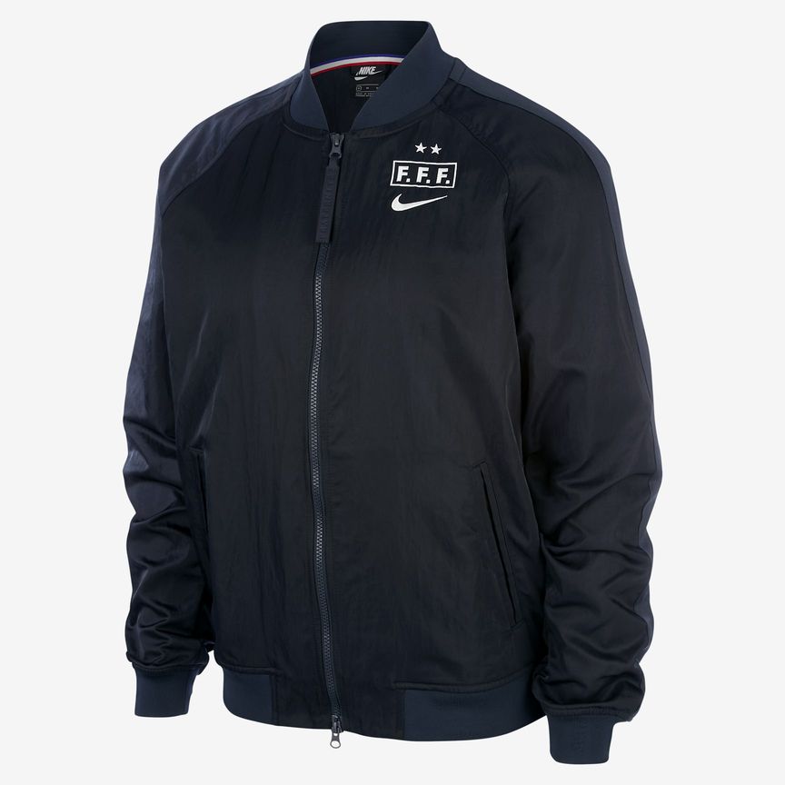FFF Bomber Jacket - Dark Obsidian / Dark Obsidian / White