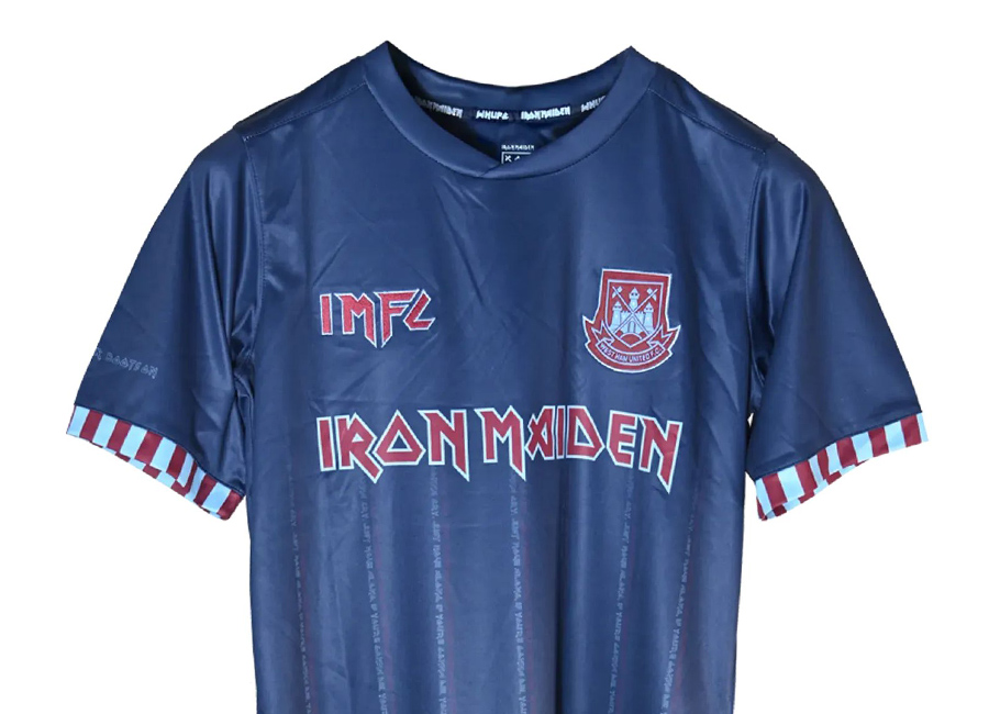Iron Maiden x West Ham United 2021 Away Shirt #WestHamUnited #ironmaiden #whufc