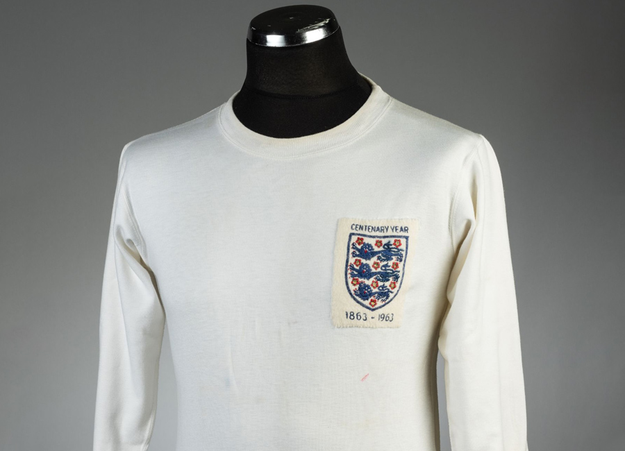 Going, Going, Gone - Jimmy Armfield's England 1963 Centenary Home Jersey #englishfootball #matchworn #shirtcollector #bukta