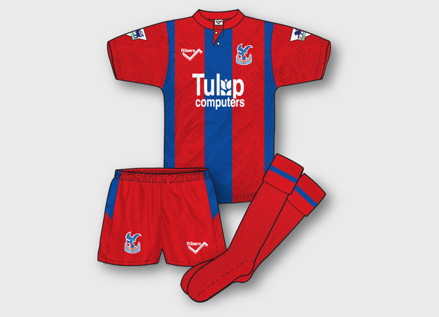 KITVOTE: Crystal Palace 1992-93 Home Kit #cpfc #CrystalPalacefc #kitdesign