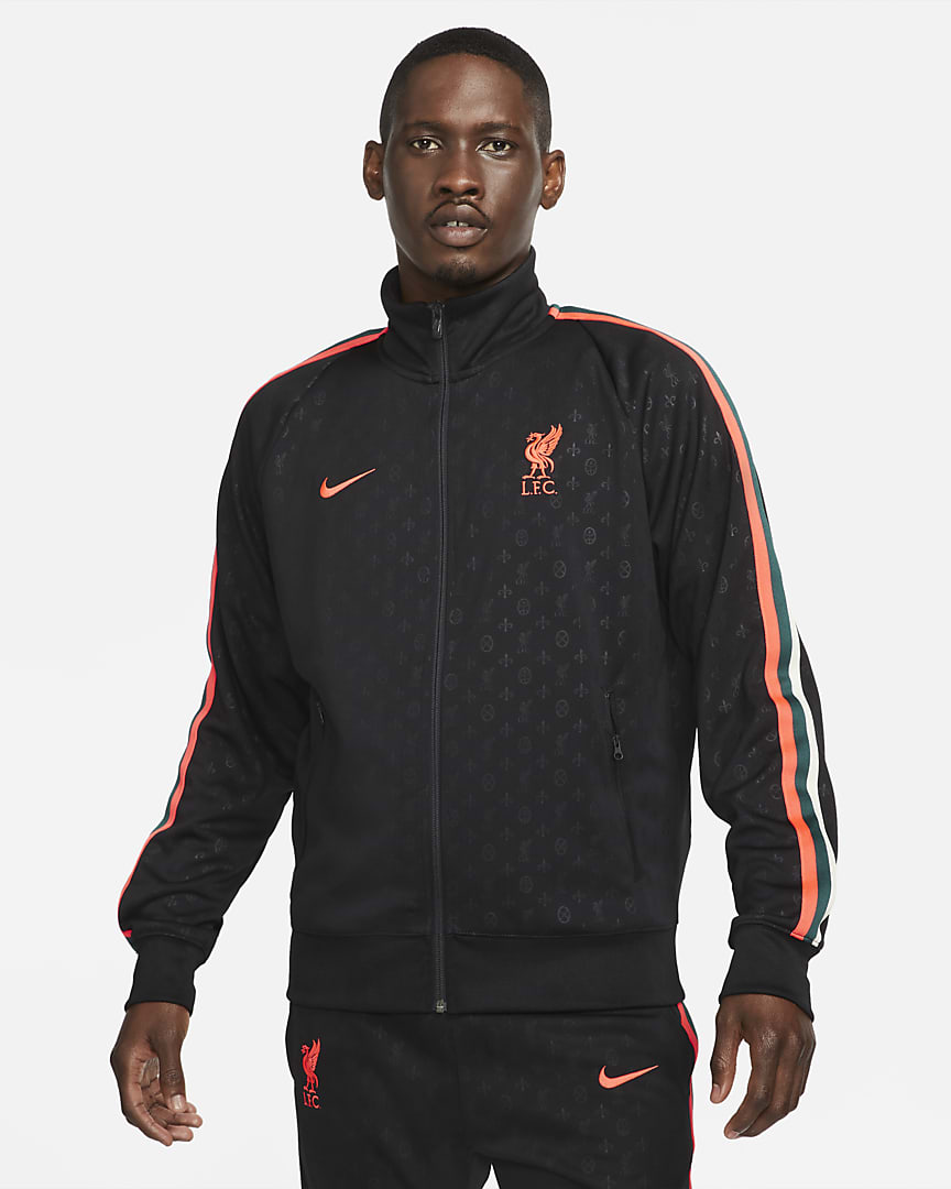Liverpool 21/22 N98 Knit Jacket - Black / Bright Crimson