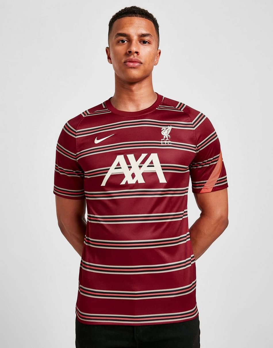 Liverpool FC 21/22 Pre-Match Short-Sleeve Football Top - Team Red / Bright Crimson / Fossil