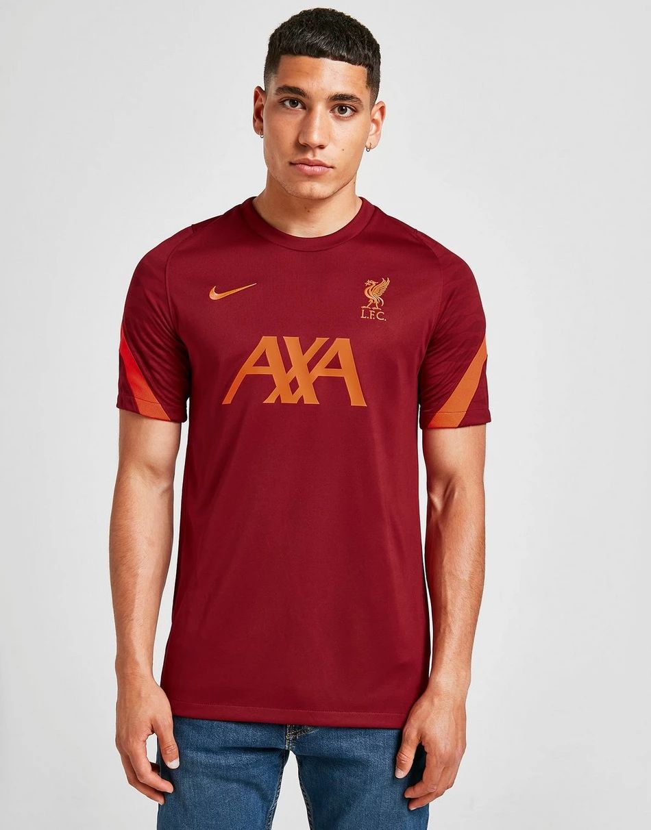 Liverpool FC 21/22 Strike Short-Sleeve Football Top - Team Red / Bright Crimson / Bright Crimson