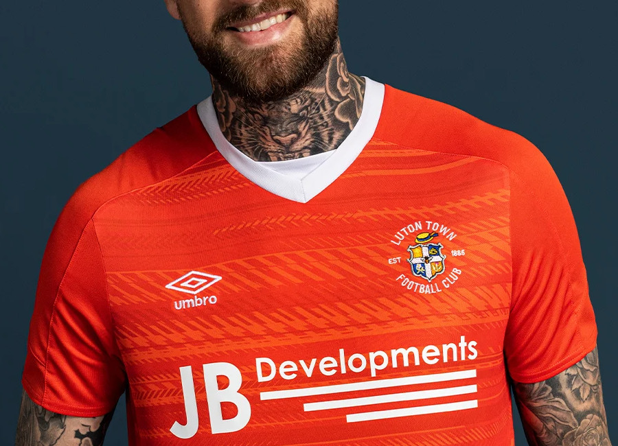 Luton Town 2021-22 Umbro Home Shirt Kit #TheHatters #EPL #LTFC #Umbro