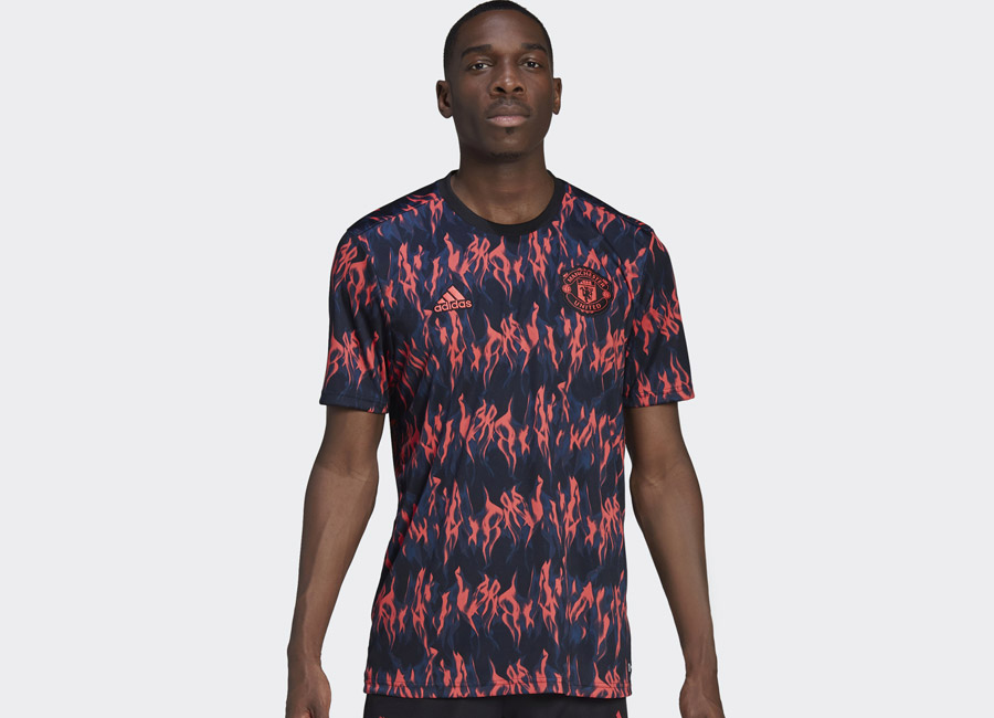 Manchester United Pre-Match Jersey - Black / Shock Red