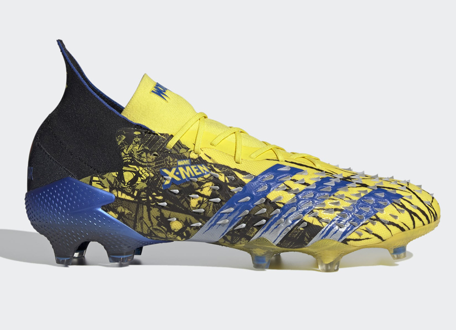 Marvel X Adidas Predator Freak.1 FG - Bright Yellow / Blue / Core Black #footballboots #adidasfootball #xmen #marvel