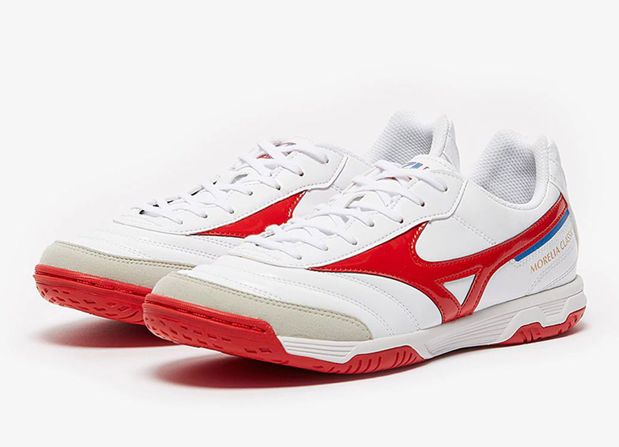 Mizuno Morelia Sala Classic IN - White / High Risk Red