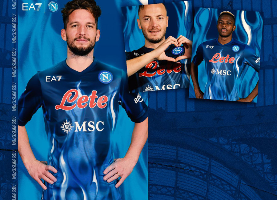 Napoli 2022 EA7 Flames Kit #ForzaNapoliSempre #Napoli #Napoli