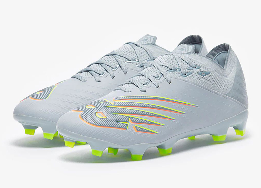 New Balance Furon V6+ Pro Leather FG - Light Cyclone / Bleached Lime Glo / Citrus punch #nbfootball #footballboots