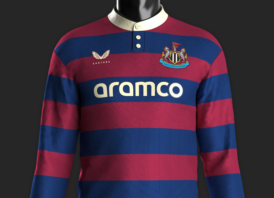Newcastle United X Castore Shirt Concept by TRIDENTE @tridente_trdnt #kitdesign #conceptkit #NewcastleUnited #nufc