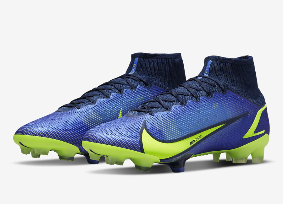 Nike Mercurial Superfly 8 Elite FG Recharge - Sapphire / Blue Void / Volt #footballboots #nikefootball
