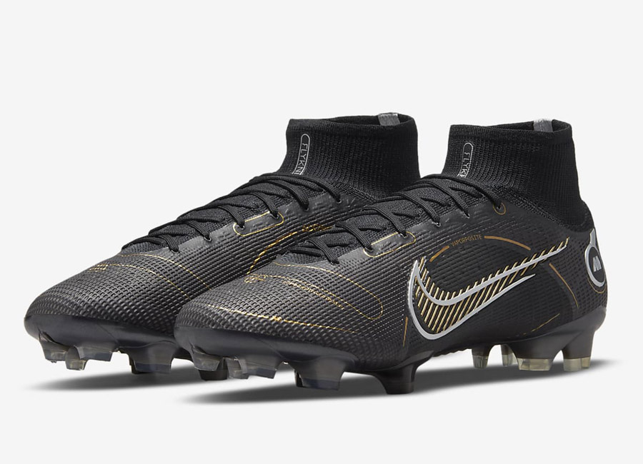 Nike Mercurial Superfly 8 Elite FG Shadow - Black / Metallic Silver / Cave Stone / Metallic Gold #footballboots #nikefootball