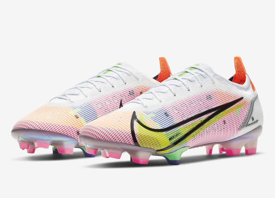 Nike Mercurial Vapor 14 Elite FG Dragonfly - White / Dark Raisin / Rage Green / Metallic Silver #nikefootball #footballboots