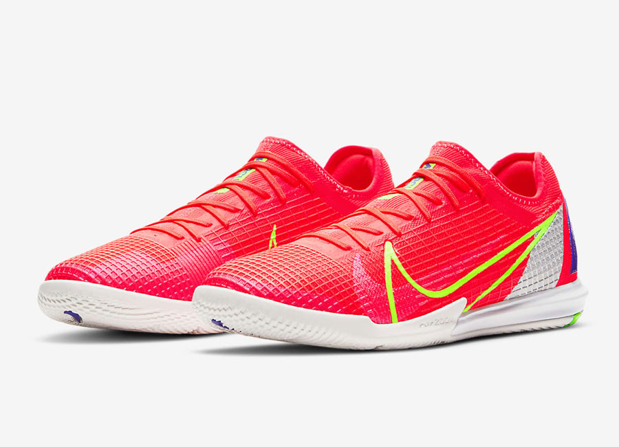 Nike Mercurial Vapor 14 Pro IC Spectrum - Bright Crimson / Indigo Burst / White / Metallic Silver #nikefootball #futsal