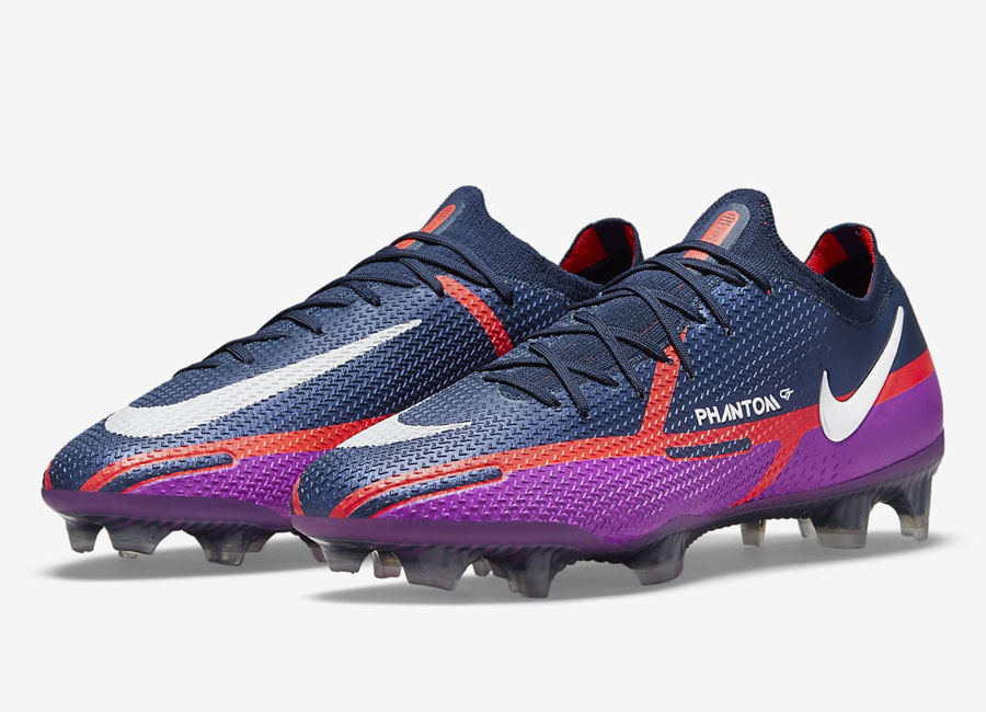 Nike Phantom GT2 Elite FG UV - College Navy / White / Vivid Purple #footballboots #nikefootball