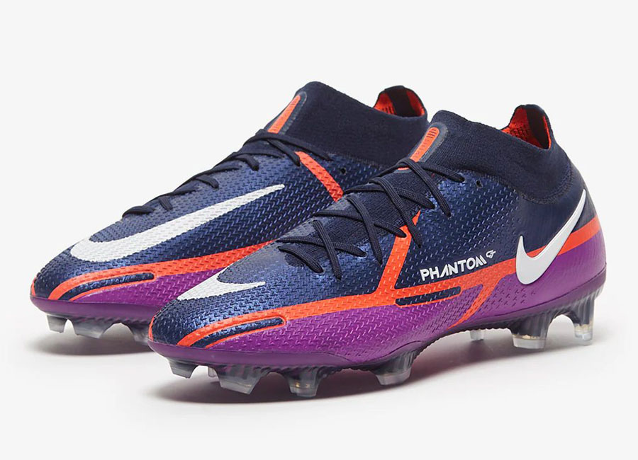 Nike Phantom GT II Elite DF FG UV - College Navy / White / Vivid Purple #footballboots #nikefootball