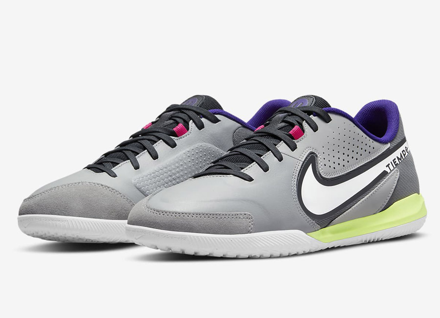 Nike Tiempo Legend 9 Academy IC - Light Smoke Grey / Smoke Grey / Volt / White